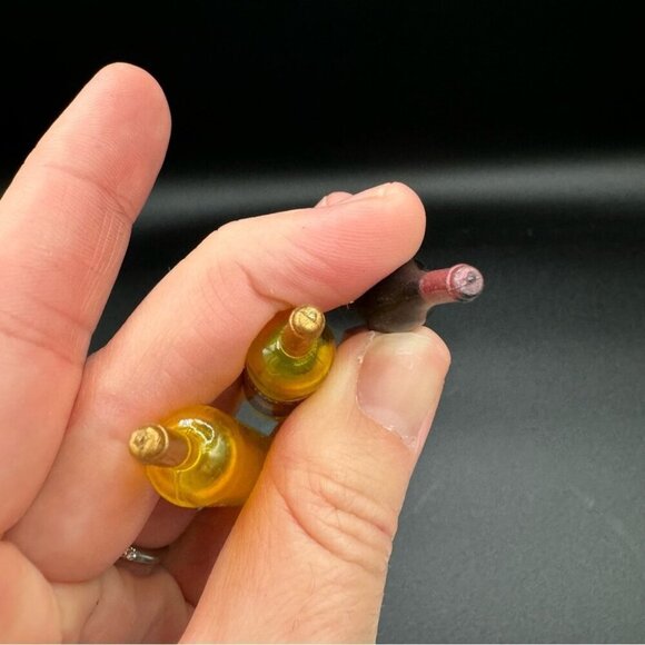 Miniature Dollhouse 3 Wine Bottle Decor - Picture 10 of 16